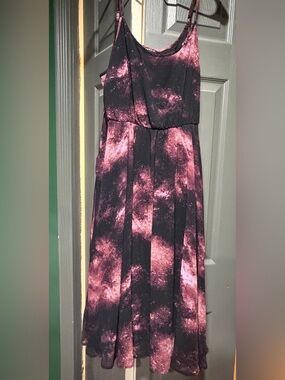 torrid Black and Pink Galaxy Maxi Dress